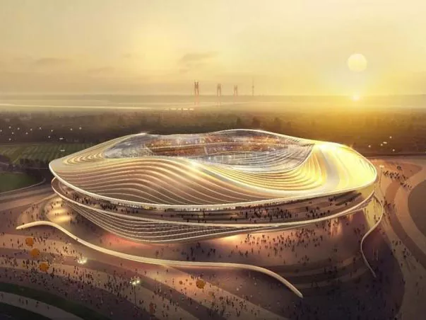 Grutte SPAN STEEL STRIPURES FOAR STADION