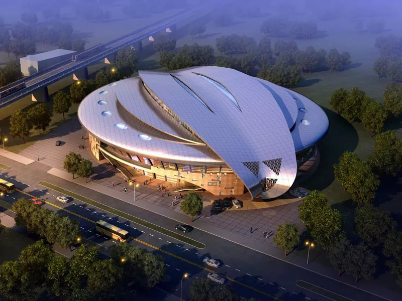 Prefab stadion konstruksje mei stielstruktuer